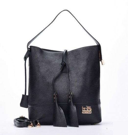 Coach Bleecker Sullivan In Embossed Medium Black Shoulder Bags ECO | Coach Outlet Canada - Click Image to Close